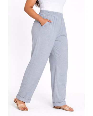 Ελαστικό Παντελόνι με Λάστιχο στη Μέση & Τσέπες – Διαθέσιμο σε 3 Χρώματα