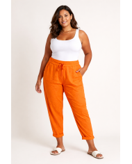 Παντελόνι με Λάστιχο στη Μέση και Πλαϊνές Τσέπες