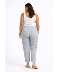Παντελόνι με Λάστιχο στη Μέση και Πλαϊνές Τσέπες