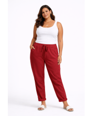 Παντελόνι με Λάστιχο στη Μέση και Πλαϊνές Τσέπες