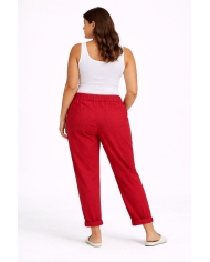 Παντελόνι με Λάστιχο στη Μέση και Πλαϊνές Τσέπες