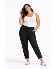 Παντελόνι με Λάστιχο στη Μέση και Πλαϊνές Τσέπες
