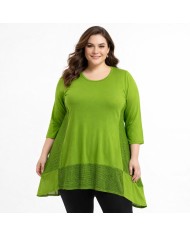 Ασύμμετρη Μπλούζα με Λεπτομέρειες στη Μέση