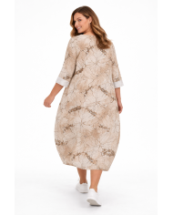 Φόρεμα Floral  με Διακριτικό Animal Print