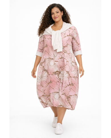 Φόρεμα Floral  με Διακριτικό Animal Print