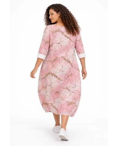 Φόρεμα Floral  με Διακριτικό Animal Print