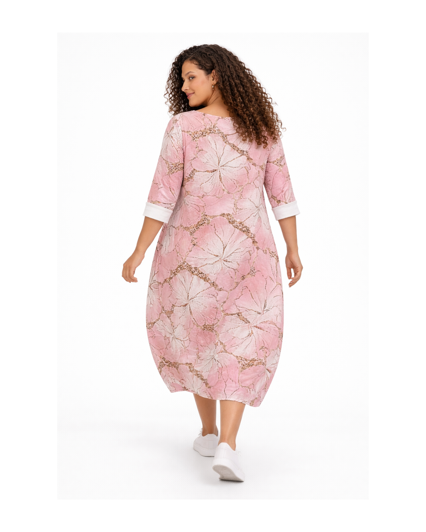 Φόρεμα Floral  με Διακριτικό Animal Print