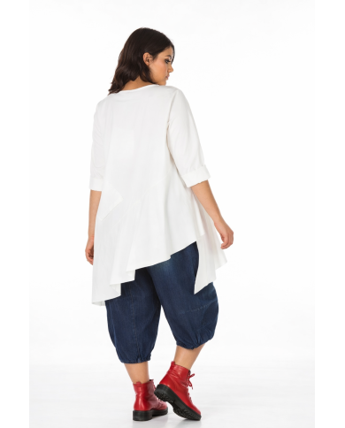 Μπλούζα Ασύμμετρη Με Μακριά Μανίκια