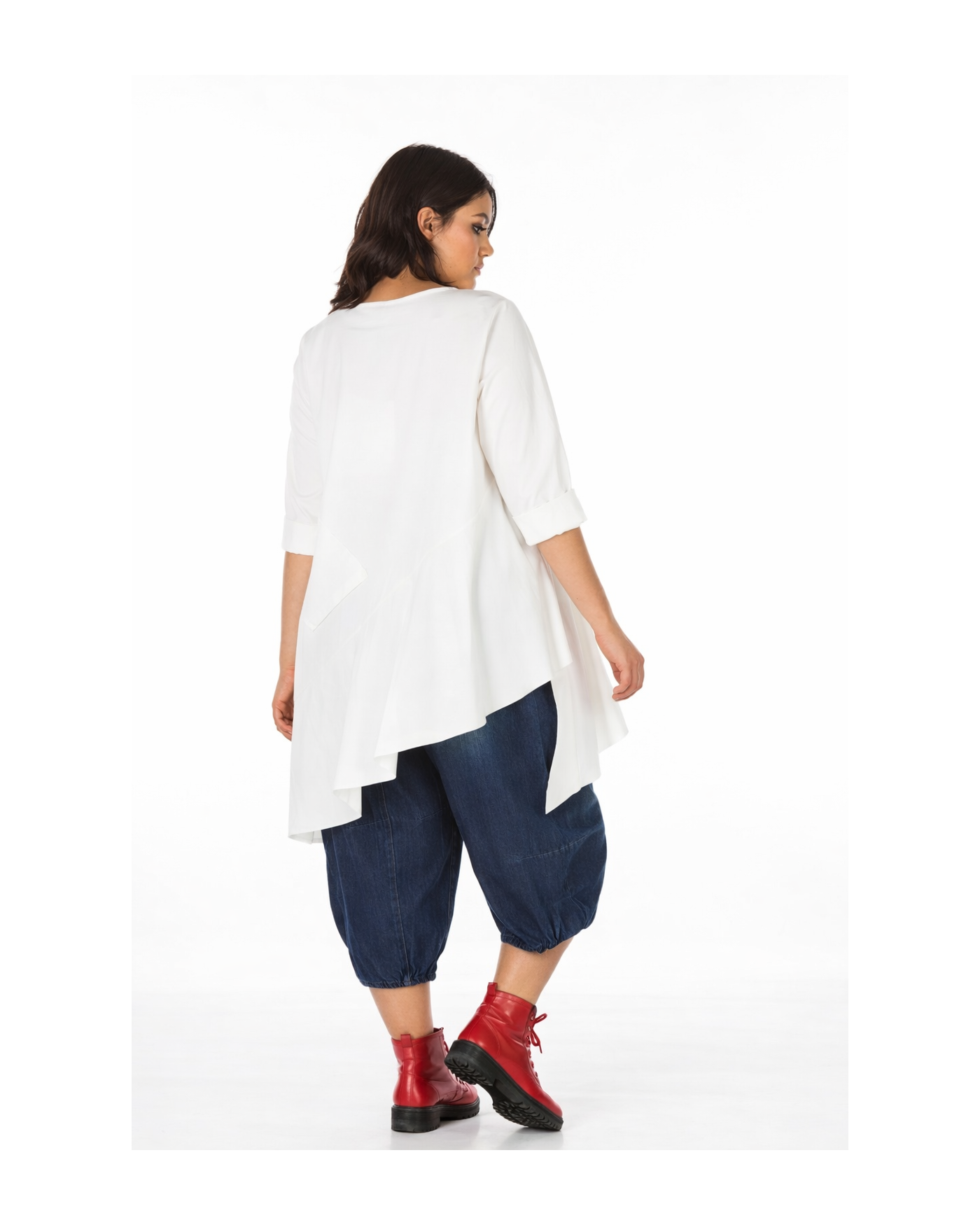 Μπλούζα Ασύμμετρη Με Μακριά Μανίκια