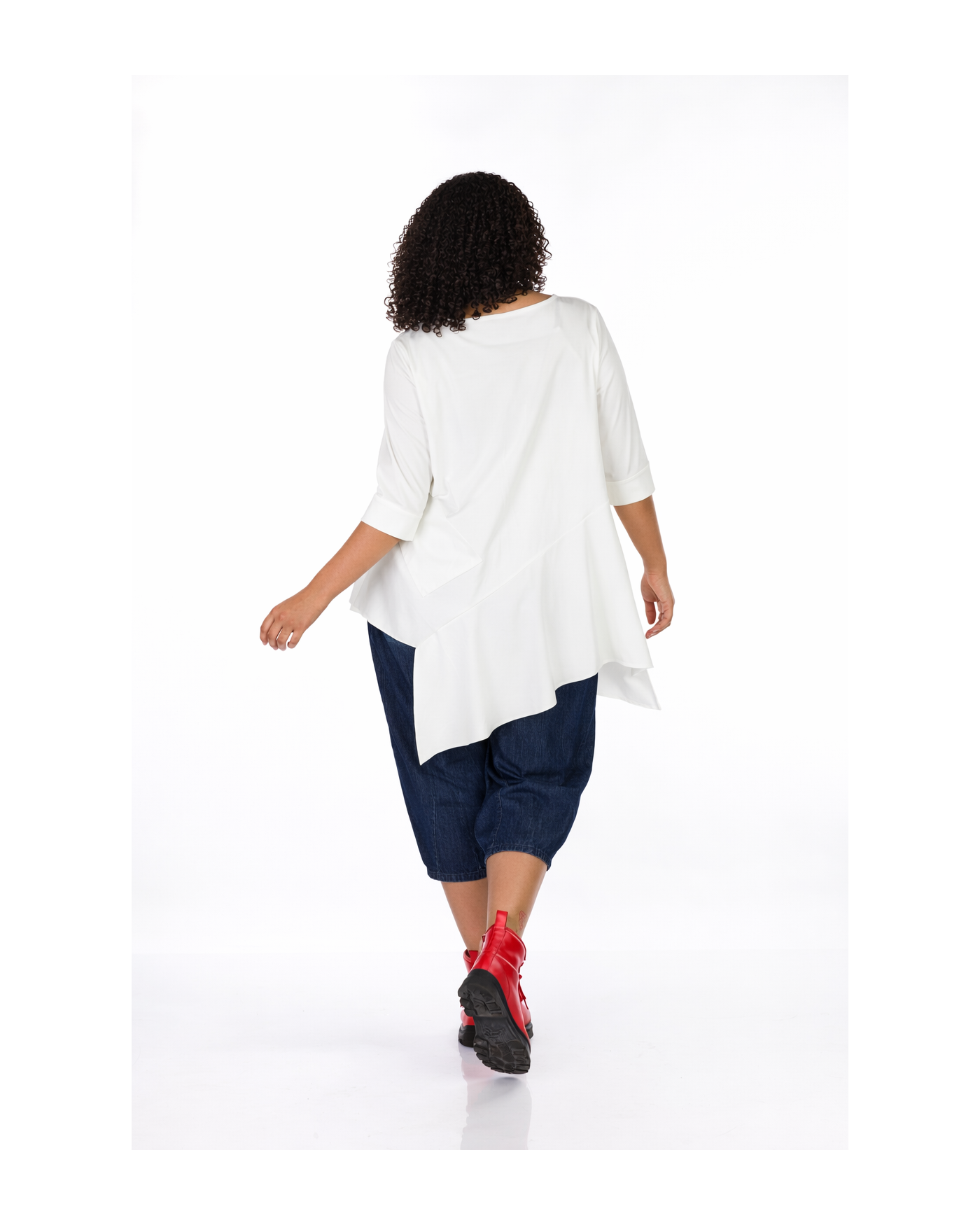 Μπλούζα Ασύμμετρη Με Μακριά Μανίκια