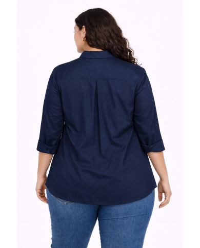 Πουκάμισο Ασύμμετρο Μονόχρωμο