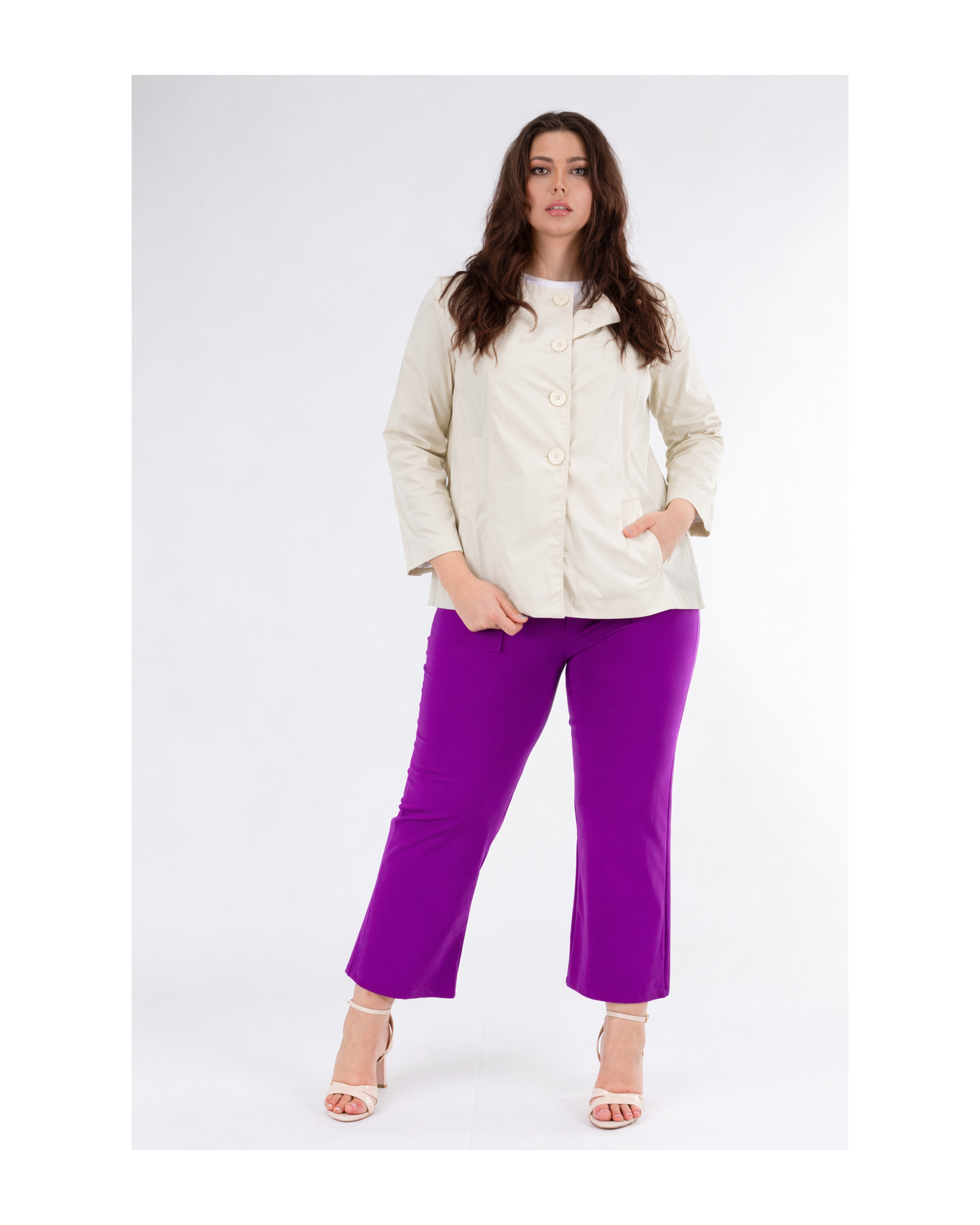 Minimal Jacket με Διακοσμητικά Κουμπιά