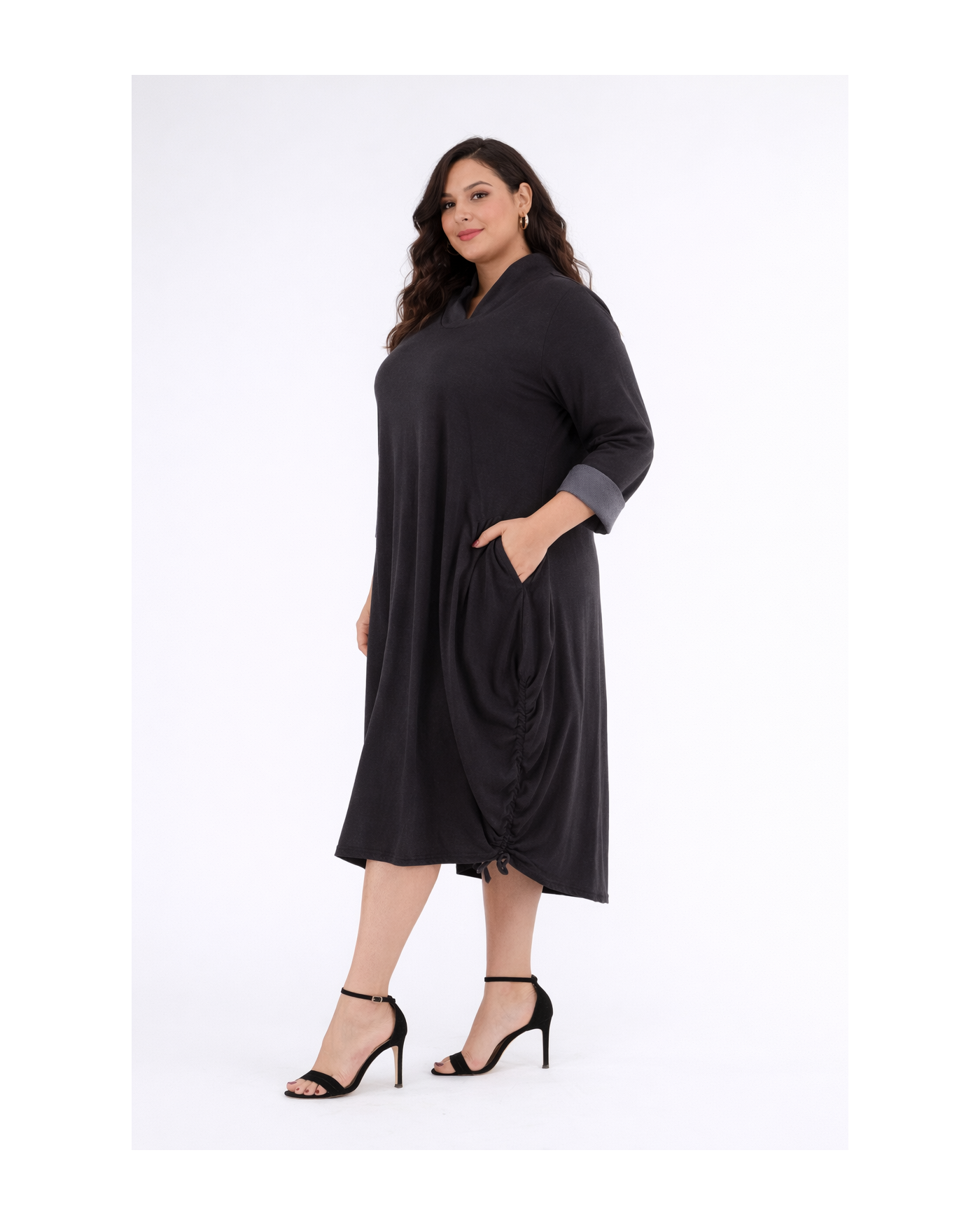 Φόρεμα Υφασμάτινο Με Μεταλλικό Νήμα