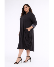 Φόρεμα Υφασμάτινο Με Μεταλλικό Νήμα