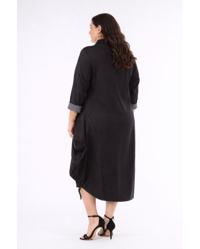 Φόρεμα Υφασμάτινο Με Μεταλλικό Νήμα