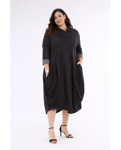 Φόρεμα Υφασμάτινο Με Μεταλλικό Νήμα