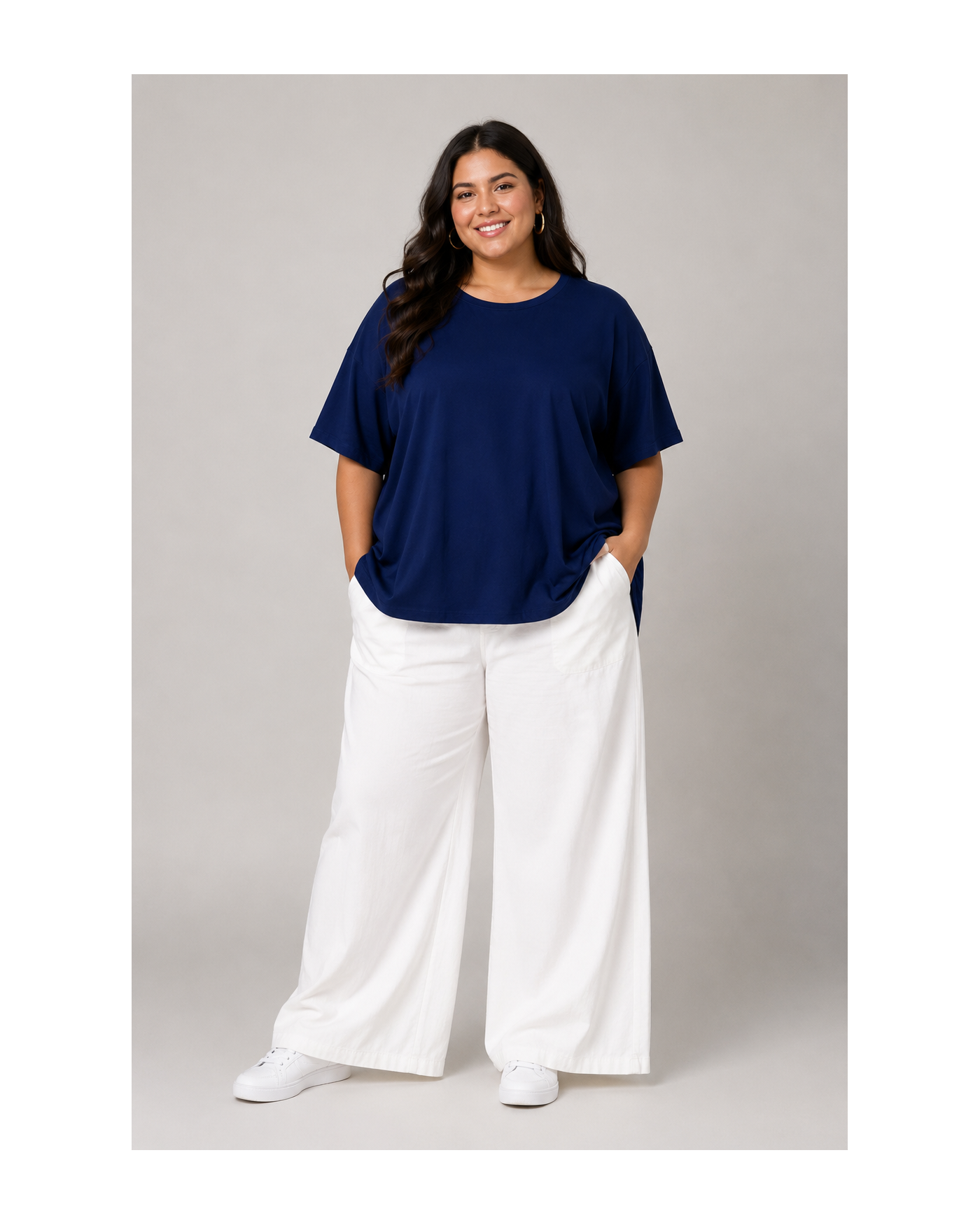 Minimal Boho Μπλούζα με Χαλαρή Κίνηση