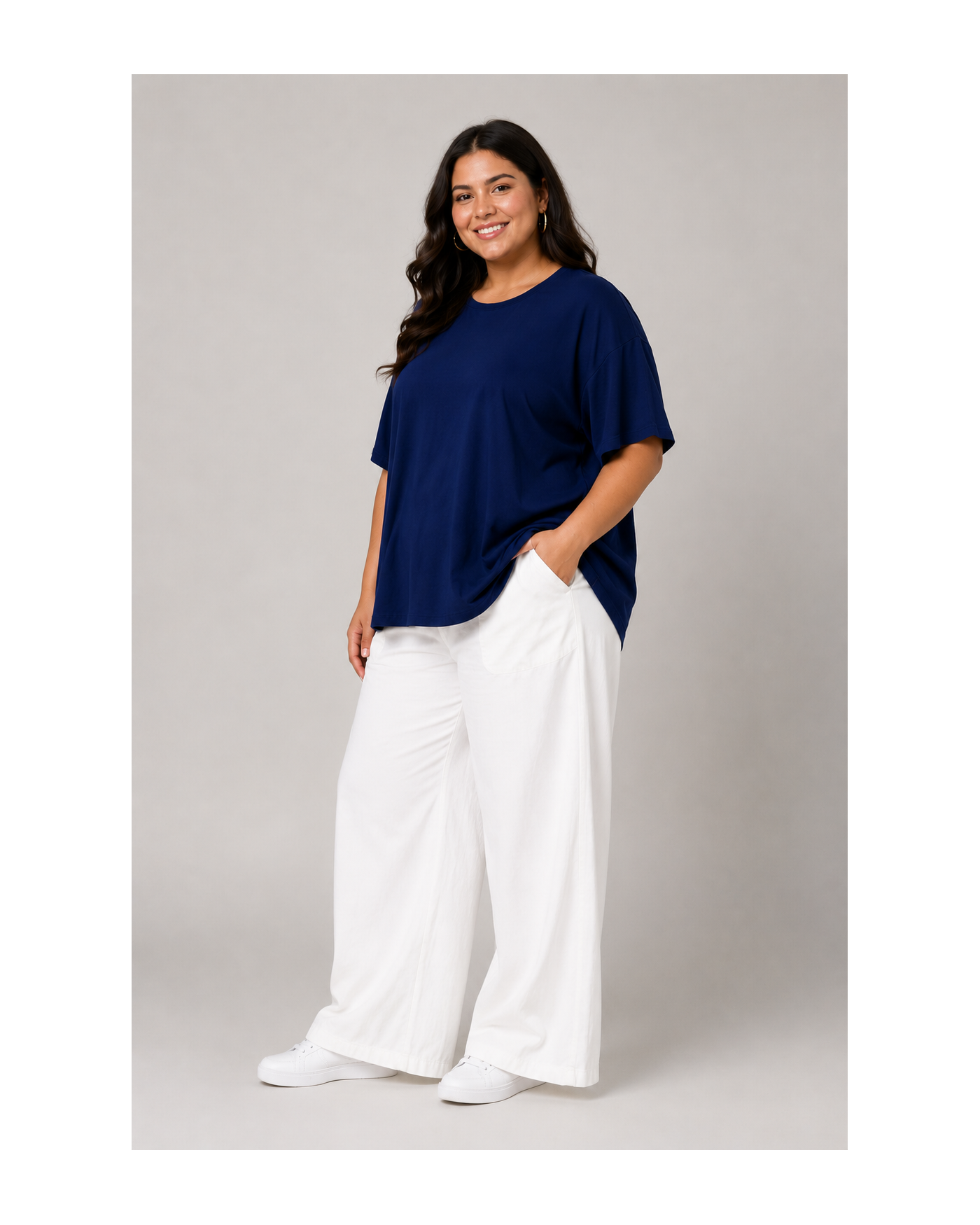 Minimal Boho Μπλούζα με Χαλαρή Κίνηση