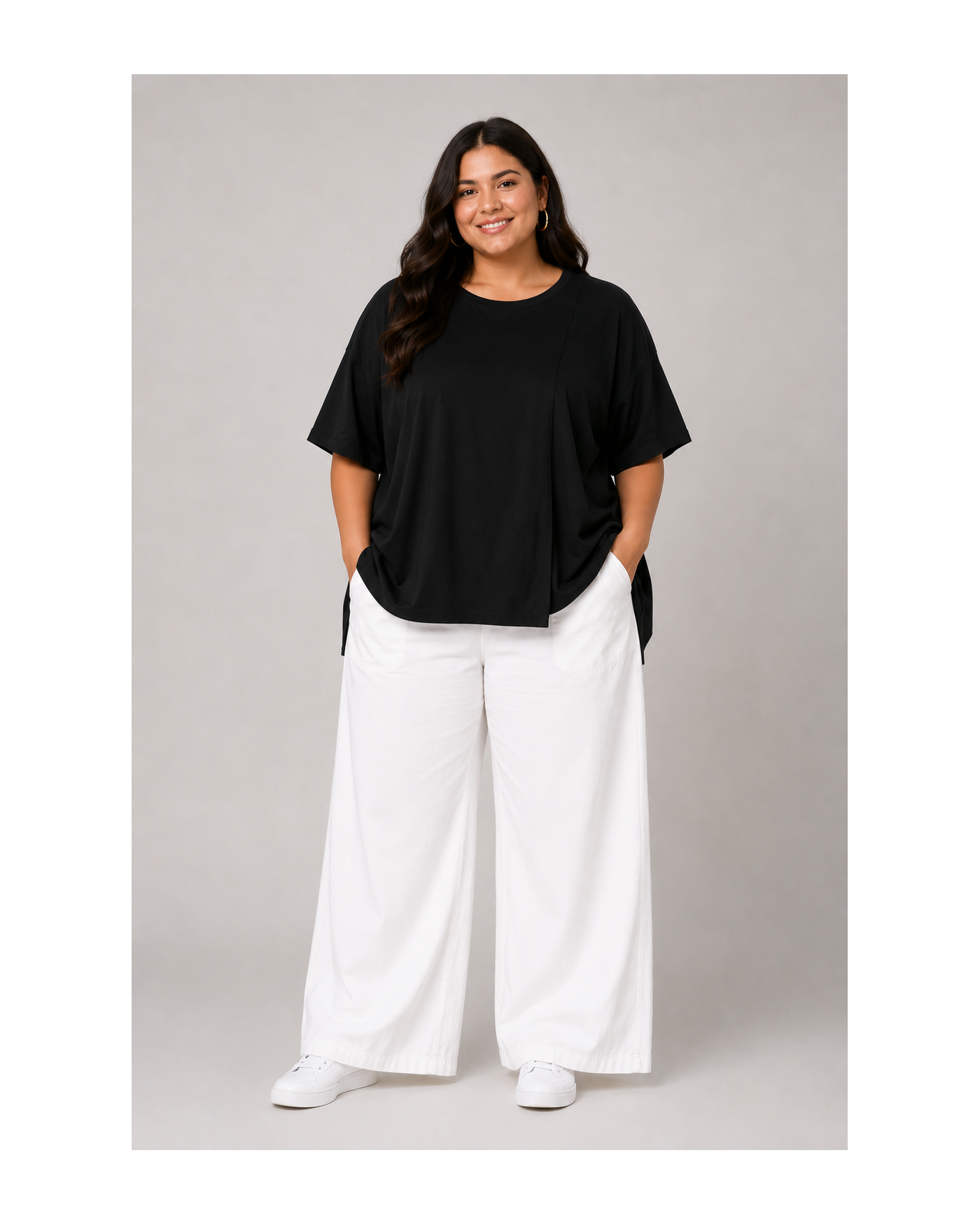 Minimal Boho Μπλούζα με Χαλαρή Κίνηση
