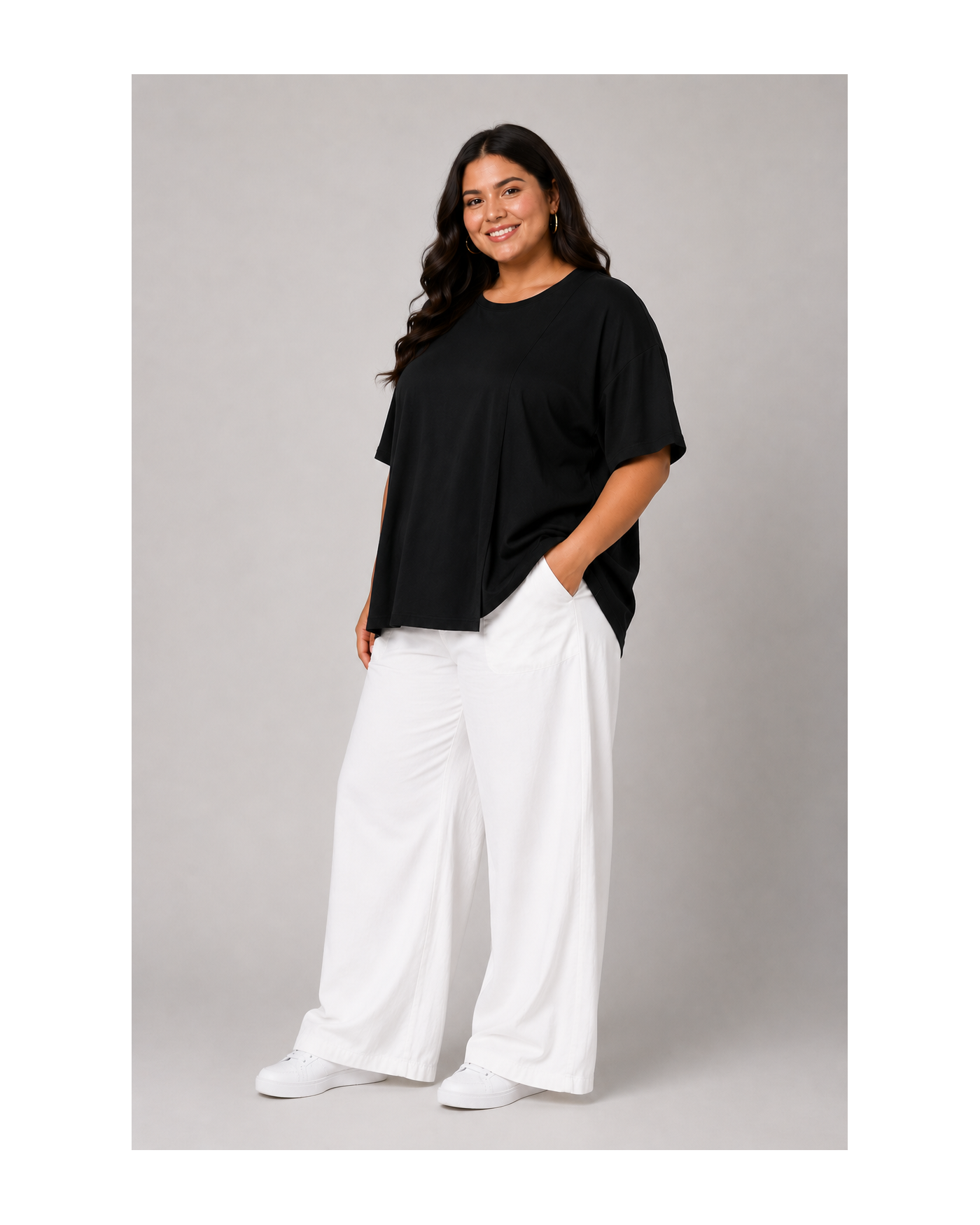 Minimal Boho Μπλούζα με Χαλαρή Κίνηση