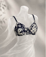 Μαγιό Μπικίνι Top Floral Navy