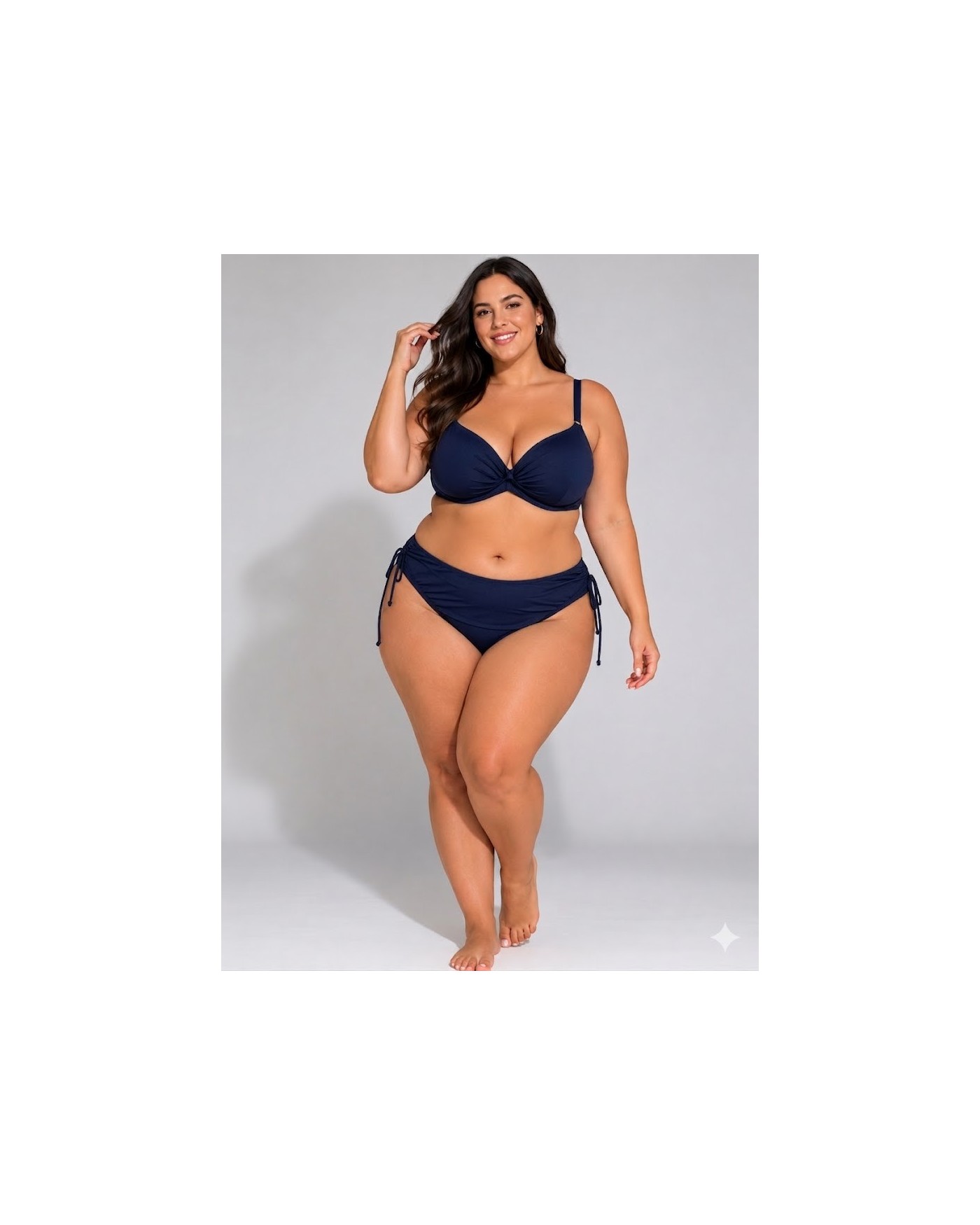 Bikini Slip Γυναικείο Φαρδύ με Κορδόνι