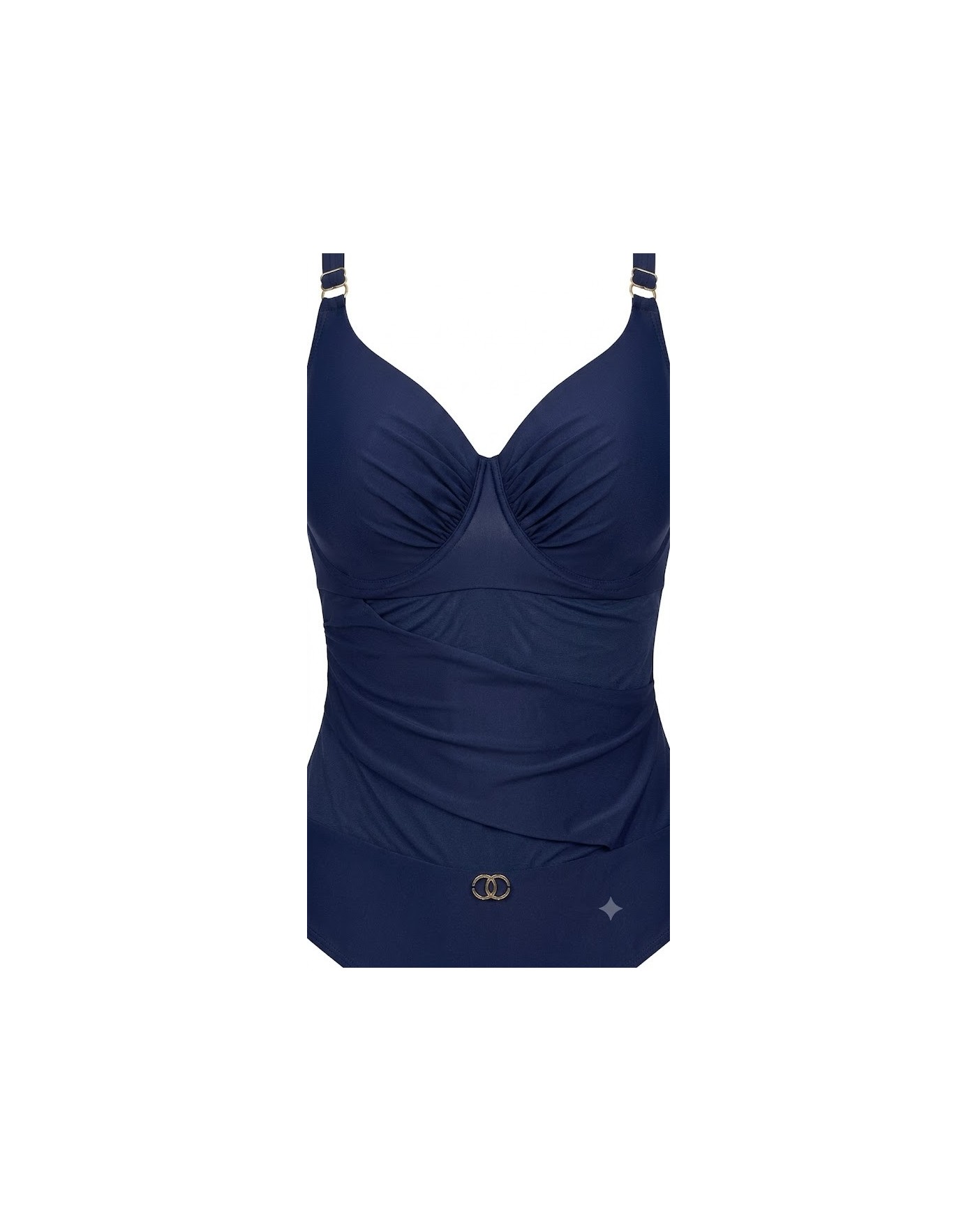 Ολόσωμο Μπλε Μαγιό Navy με Διαφάνειες