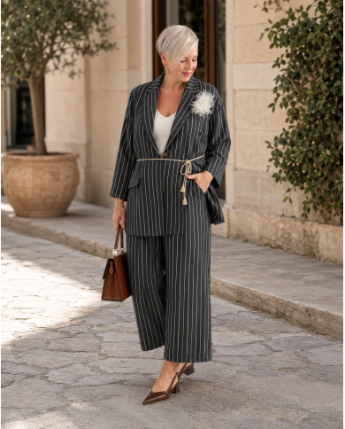 Ριγέ Κοστούμι Urban Chic